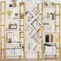 INNOD 70x70” Triple 5 Tier Book Shelf, Large Wooden Bookcase by INNODToddlerTower