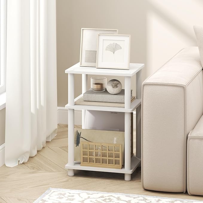 Furinno Turn-N-Tube Side Table, 3-Tier End Table - Image 2