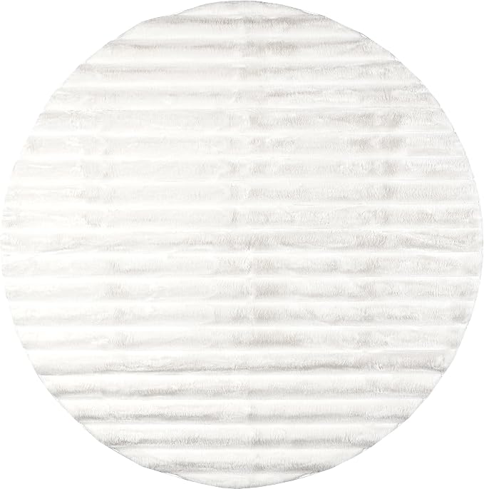 nuLOOM Kai Off White Striped Washable Area Rug, Off White - Image 5