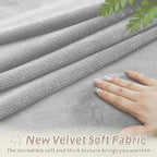 Arfntevss Sectional Recliner Couch Covers Velvet Washable Corner Sectional Sofa - Image 3