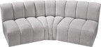 Meridian Furniture 102Grey-S3B Arc Collection Modern | Contemporary Modular Sofa - Image 5