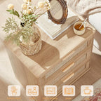 LEYAOYAO Rattan Night Stand - Image 5