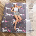MAXYOYO Unicorn Pattern Futon Mattress, Padded Japanese Floor Mattress Quilted - Image 5