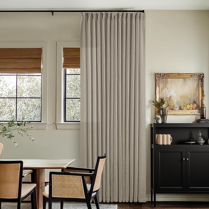 Pinch Pleated Linen 94 Inch Curtains - Image 8