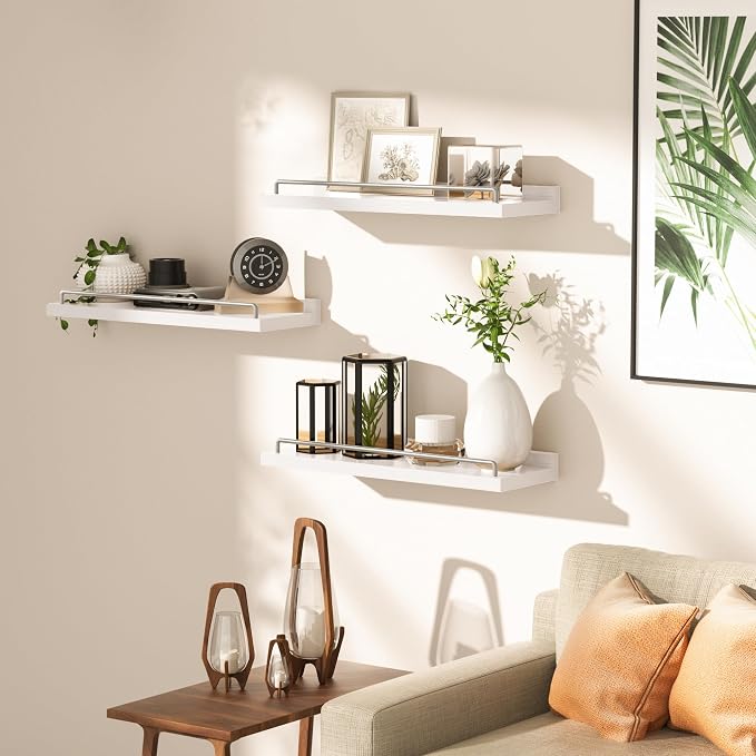RYOFOBETTO Floating Shelves for Wall Decor, Living Room, Picture Frames - Image 4