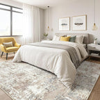 LOONGRUG 8x10 Area Rugs Washable Large Neutral Modern Living Room Rug | - Image 4