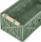 Mkono Macrame Storage Baskets Boho Decor Box Handmade Woven Decorative - Image 5