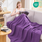 EMME Muslin Blankets for Adults Throw Blanket for Couch Breathable Gauze Soft - Image 4