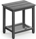 ODK Outdoor Double Side Table, Adirondack Patio End Table by ODK