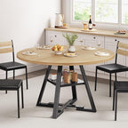 Jocoevol Round Dining Table, Kitchen Dining Room Circle Dinner Pedestal Table - Image 3