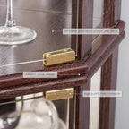 Corner Curio Cabinet, Light Bulb Inclued, Wine Bar China Cabinet - Image 8