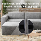 Novilla 109" Modular Sectional Sofa, No Assembly Cloud Sectional Couch - Image 4
