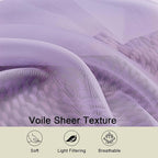 Extra Long Sheer Lavender Curtains - Image 3