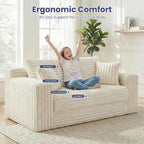 3-in-1 Convertible Sofa Bed: Boneless Loveseat Sleeper & Folding Couch Bed - Image 6