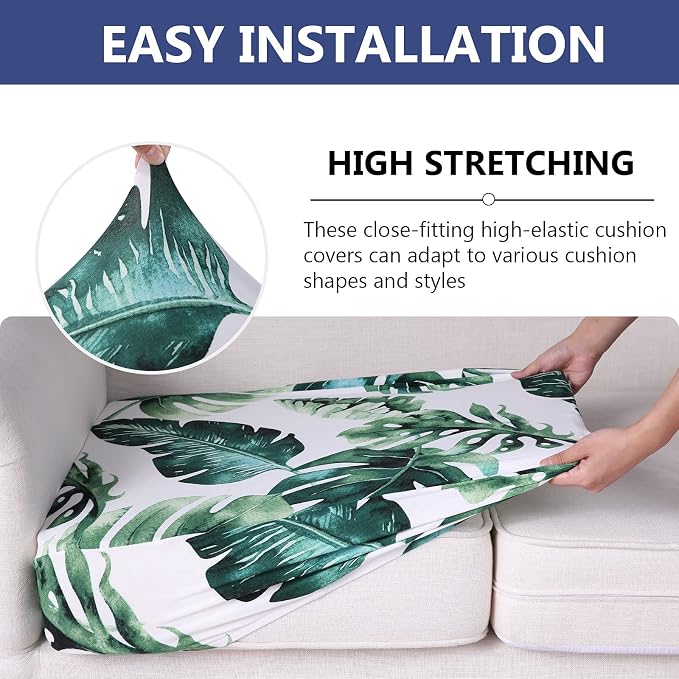 Printed Couch Cushion Covers, Sofa Covers Washable - Image 4