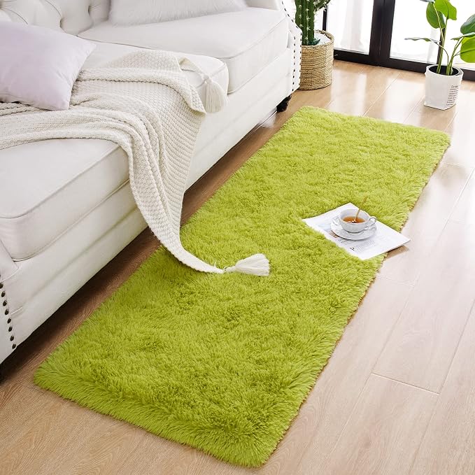 Chicrug Soft Runner Rug for Bedroom Living Room Plush Fluffy Rugs 2x6 | Shag - Image 3