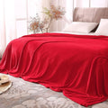 BEDELITE Fleece Blanket Soft Plush King Size Bed Blanket Red 108"x90" | Ultra by BEDELITE