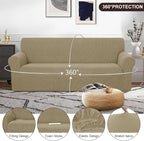U-NICE HOME Stretch Couch Cover Slipcover - Image 3
