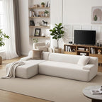 PeakPursuit Oversized 108" Corduroy Cloud Sectional, Left-Facing Chaise by Unknown
