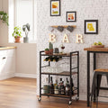 TUTOTAK Bar Cart, Serving Cart for Home, Microwave Cart, Drink Cart, Mobile by ChoosetutotakFurnitureBuildYourCozyHome