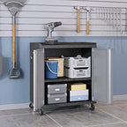 Manhattan Comfort Fortress Rolling 2 Door Garage Storage Cabinet - Image 4