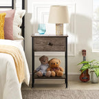 VECELO Nightstands Set of 2, Modern Bedside End Tables, Night Stands - Image 2