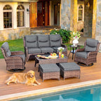 HILLGA 7-Piece Luxury Patio Furniture Set by HILLGA
