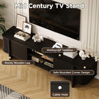 Vabches 70" Mid Century TV Stand - Image 3