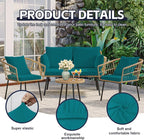 12Pcs Patio Cushion Covers, Outdoor Stretch Cushion Covers, Washable | Stretch - Image 3