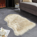 AMTOVO Faux Fur Rug, Fluffy Sheepskin Rug, Fuzzy Ultra Soft 2 x 3 ft Shag Rugs - Image 4
