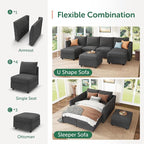 HONBAY Modular Sofa U Shaped Sectional Couch - Image 5