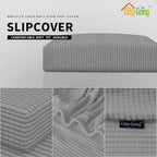 Easy-Going Stretch 1 Piece Loveseat Couch Cushion Cover - Image 3