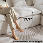 Boneless Couch Sectional Cloud Couch 102.3'' Oversized Modular Sectional Sofa - Image 5