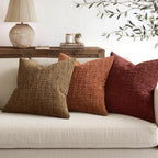 MIULEE Chenille Textured Fall Throw Pillow Covers Bronze 18x18 Set of 2 | - Image 5