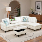 97.5" L Shaped Couch Set, Modular Sectional Couches - Image 8