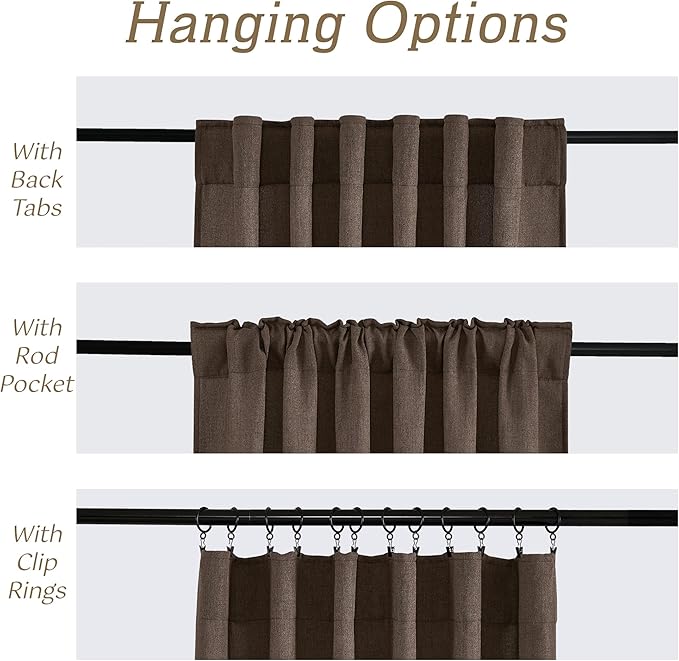 RYB HOME Sheer Curtains 102 inches, Extra Long Floor to Ceiling Curtains | Half - Image 5
