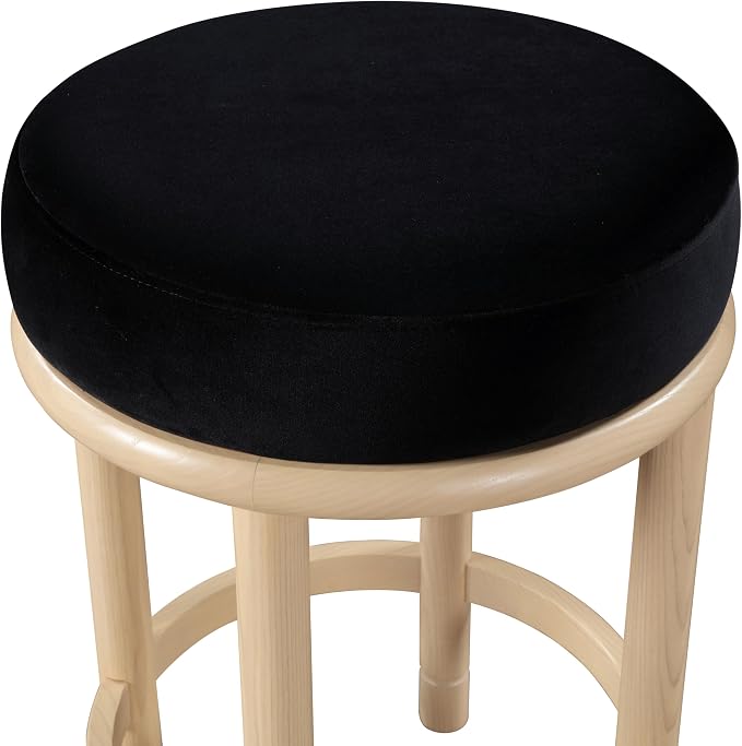 Meridian Furniture 976Black-C Monette Collection Art Deco Counter Stool - Image 5