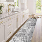UERMEI 2x8 Washable Runner Rug for Hallway, Non Slip Low Pile Kitchen Carpet - Image 3