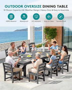 SERWALL Outdoor Armless Dining Chairs Set of 2, All-Weather HDPE Patio Chair - Image 6