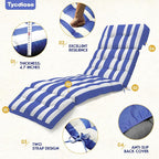 Outdoor Chaise Lounge Chair Cushion Waterproof 74.4 x 22 x 4.7 Inches Memory - Image 5