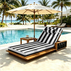 Chaise Lounge Cushion for Outdoor Furniture, Waterproof, Fade-Resistant and - Image 8