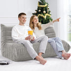 Bean Bag Loveseat Chair Big Sofa Beanbag Chair - Image 7