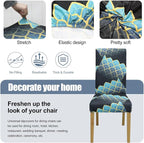 BIETYONE Stretch Dining Chair Covers Set of 4, Soft Removable Washable Kitchen - Image 3