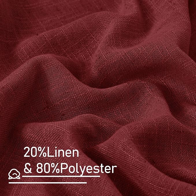 Semi Sheer Linen Curtains 54 Inches Long - Image 3