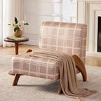 Oversized Accent Chair, upholstered armless mid Century Modern Living Room Chair - Image 4
