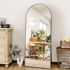 HARRITPURE 56"x21"Full Length Mirror Arch Floor Mirrors - Image 3