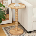 Drink Table, Boho Rattan Flower Small Side Table by FASNAHOK