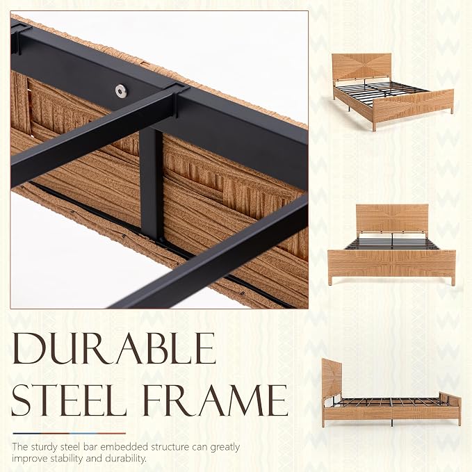 Yechen Boho Full Bed Frame - Image 6
