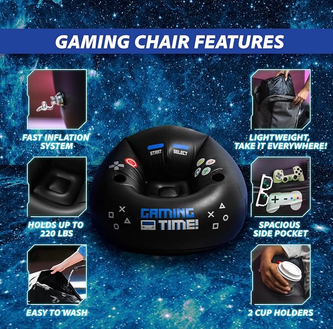 Inflatable Gaming Chair for Kids & Teens - Image 5