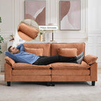 Oprisen 86" Modular Sectional Sofa, Comfy Cloud Couch Sectional Sofa, Chenille - Image 4